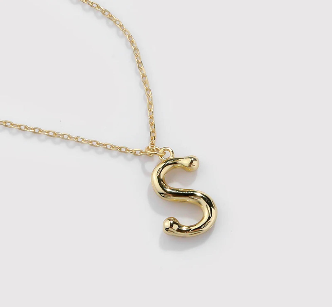 GLOBE LETTER NECKLACE