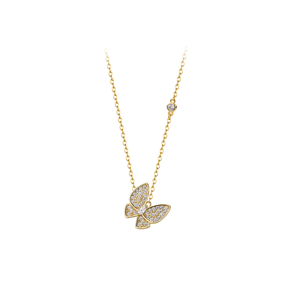 DIAMOND BUTTERFLY NECKLACE