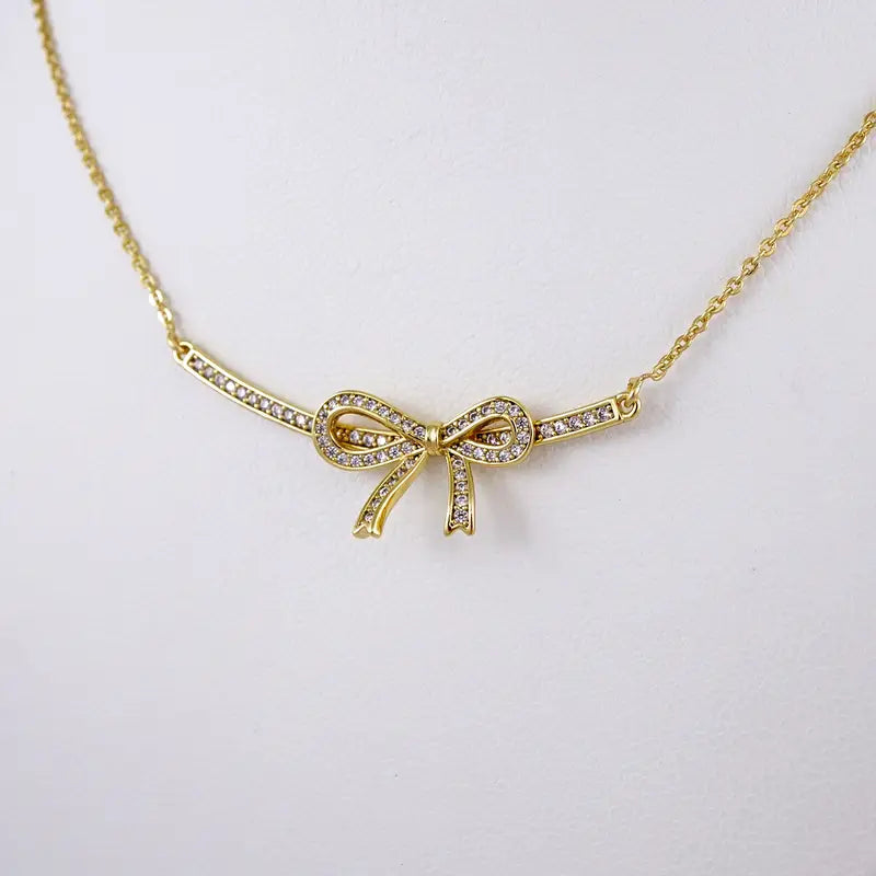 14K G.P Coquette Necklace