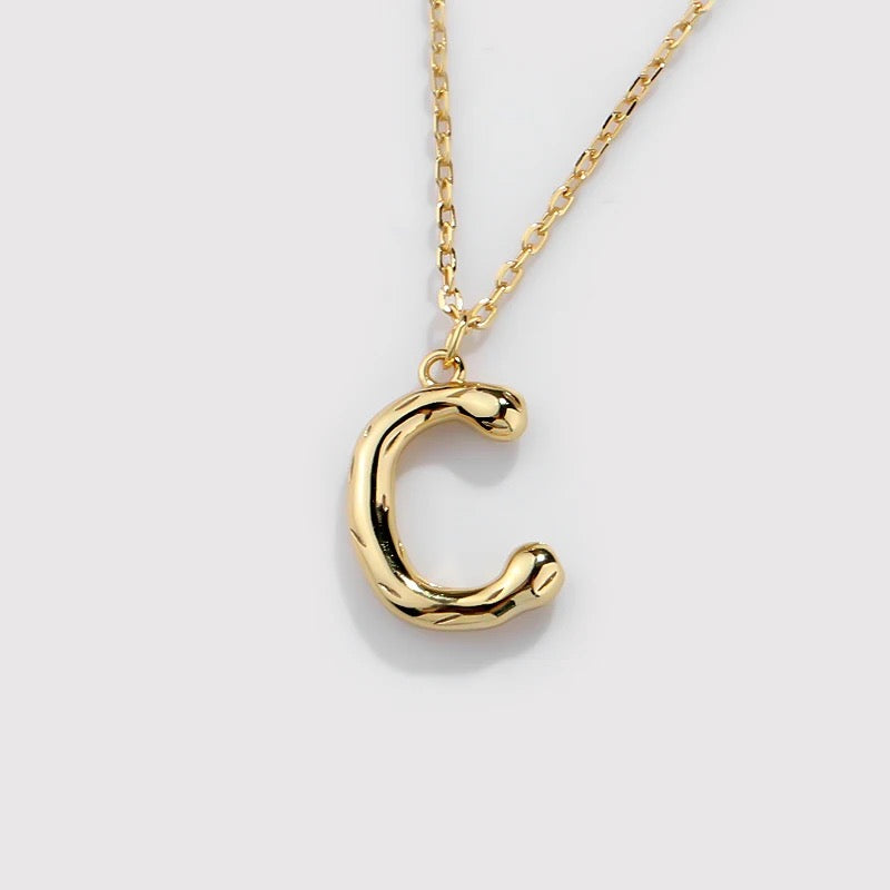 GLOBE LETTER NECKLACE