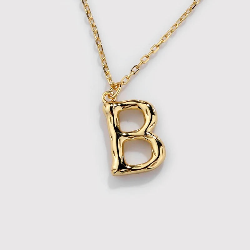 GLOBE LETTER NECKLACE