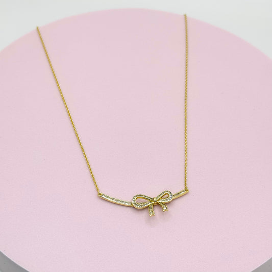 14K G.P Coquette Necklace