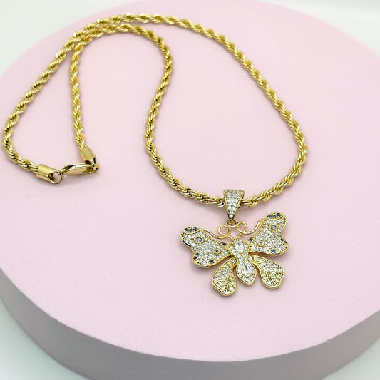 Butterfly Pendant Necklace