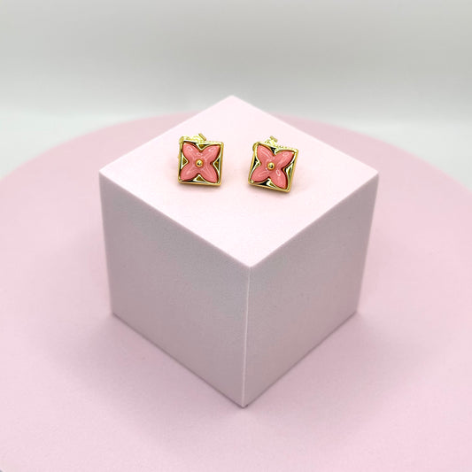 Blossom Earrings ( Pink )